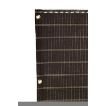 2005758 HAVANA szőtt árnyékoló fém fűzőlyukakkal barna 1 x 5 m