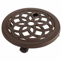 2005786 FLORA ROLL ALU fém virágalátét  fékezhető barna O 30 cm