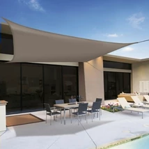 2012355 SUNNET KIT POLYESTER ¦ napvitorla  165 g/m2,4 x 1,5 m kötél barna 3,6 x 