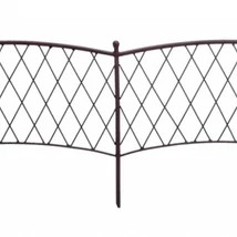 170061 CLASSIC METAL BORDER fém ágyásszegély barna 40 cm x 1 m