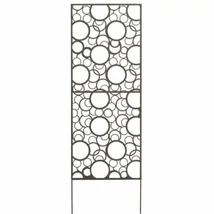 2012056 DECORATION PANEL fém panel, dekoratív mintázattal  kör mintázat barna 0,