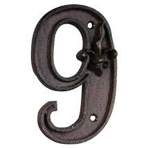 I DB62-9 házszám, öntöttvas-9