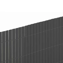 2021414 LITECANE ovális profilú műanyag nád, PVC szürke 1 x 3 m