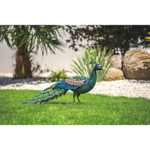 2017865 PEACKY színes fém páva színes 28 x 94 x h.52 cm