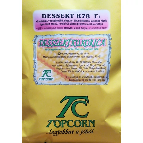 Kukorica zacskós Dessert R78 1000sz/cs