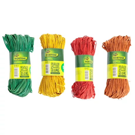 147019 RAPHIA raffia kötöző levendula, rózsaszín, narancs, bordó -