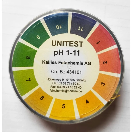 Uv pH mérő papírtekercs 5m
