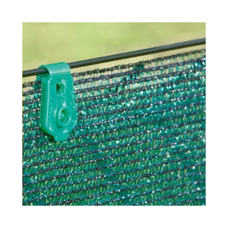147121 FIXATEX rögzítő kapocs szőtt árnyékoló hálóhoz 20db/cs zöld 2 x 2,5 cm