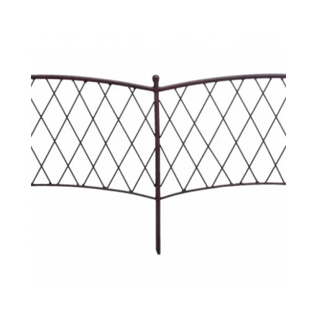 170061 CLASSIC METAL BORDER fém ágyásszegély barna 40 cm x 1 m
