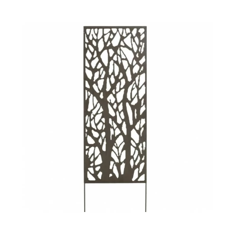 2012057 DECORATION PANEL fém panel, dekoratív mintázattal  fa mintázat barna 0,6