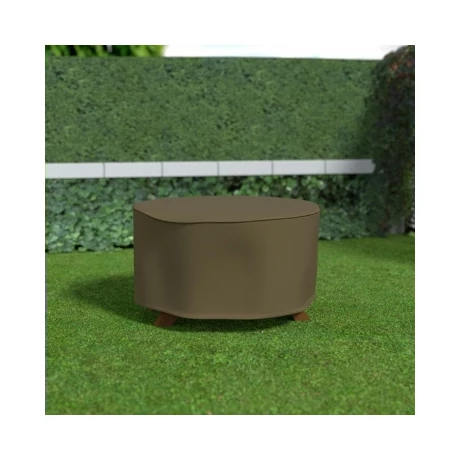 2013602 COVERTOP mérsékelten vízálló bútortak. szövet asztal drapp 125x125x70cm