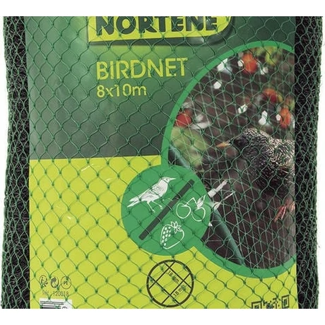 120018 BIRDNET HDPE extrudált madárháló, rombusz szemes fekete 8x10m