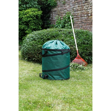 2014533 POP UP MAX  lombgyűjtő zsák merev aljjal  behúzható, 175 l zöld O 56 cm 