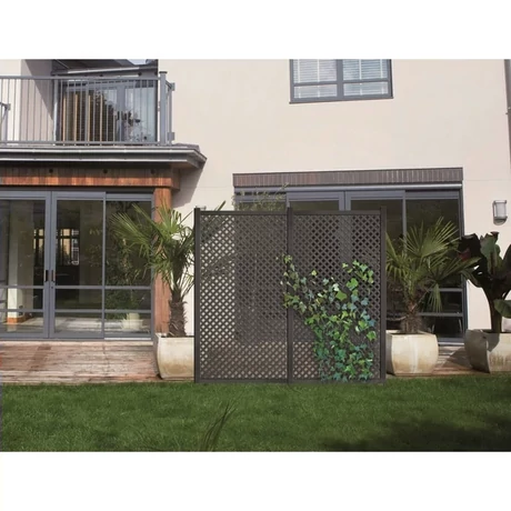 2015592 PRIVAT dekoratív PP panel 25 x 25 apácarács mintázat antracit 1 x 2 m