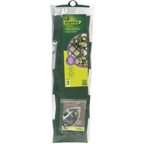 170206 TRELLIFLEX kihúzható, műanyag apácarács  Léc 22 x 6 mm zöld 1 x 2 m