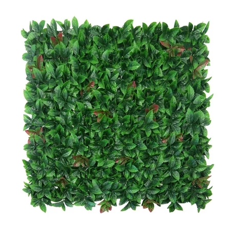 2017255 VERTICAL RED LAURO zöldfal vörös babérlevelekkel  50x25 cm x 8 db zöld-p