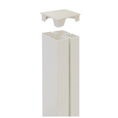 2013921 TAP ALUPOST PP oszlopkupak  2 db / csomag fehér 6 x 6 x 2,1 cm