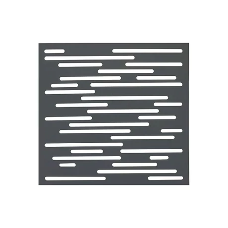 2019487 NAUTIC dekoratív PP panel  vonal mintázat antracit 1 x 1 m
