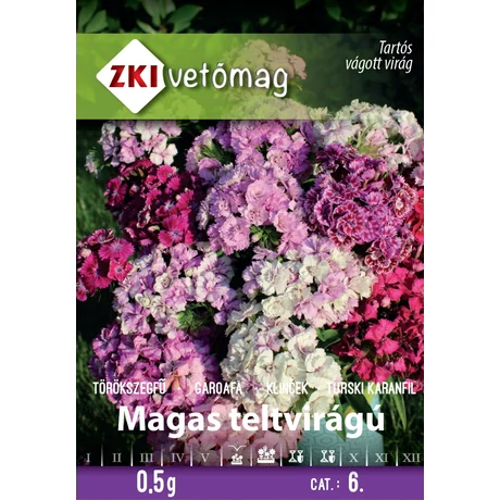 Z Virágmag Törökszegfű Teltvirágú magas színkeverék 0,5g
