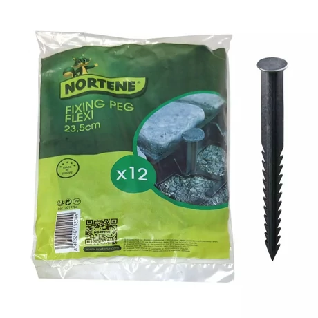 2019784 FIXING PEG FLEXI leszúró tüske  12 db leszúró / egység fekete 23,5 cm