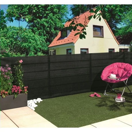 2022156 RECYNET PLUS szőtt árnyékoló háló gomblyukas  fekete 2 x 10 m