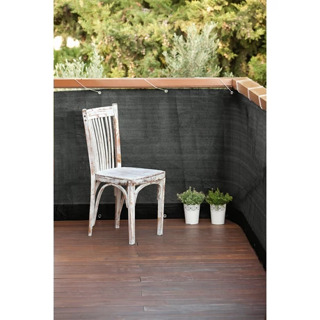 2021554 BALCONY CITY dekor,  árnyékoló fűzőlyukas antracit 0,9 x 5 m