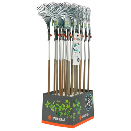 G03022-90 combisystem fém lombseprű + fanyél FSC® 100% displayben