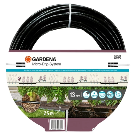 G13503-20 MD csepegtető cső növénysorokhoz, süllyeszthető 13 mm / 25 m