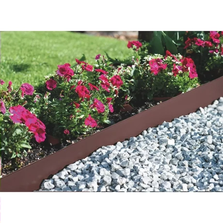 2022526 EASY BORDURA Leszúrható, acél ágyásszegély  Festett. 5 leszúróval, integ