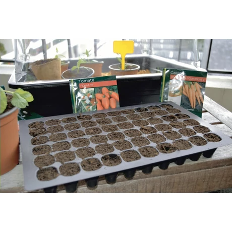 2006998 PLANTING PLATE 3 darabos ültetőtálca  100% újrahasznosítható fekete 35,5