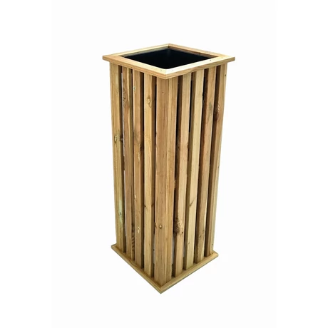 2022655 TALIA PLANTER fa virágláda természetes 32,5 x 32,5 x 65 cm