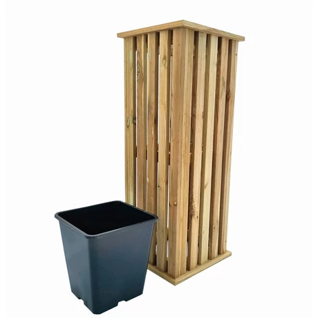 2022656 TALIA PLANTER fa virágláda természetes 32,5 x 32,5 x 45 cm